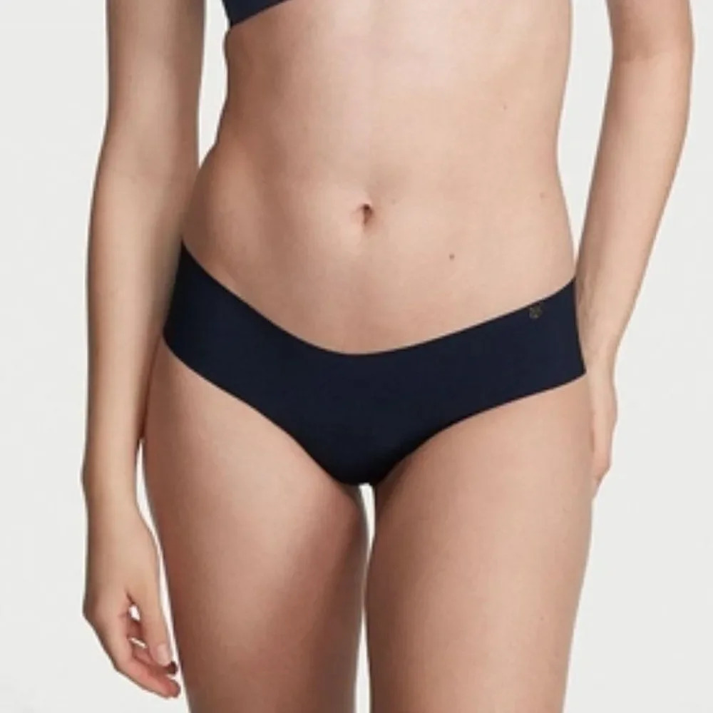 Victoria's Secret Women's Blue Low Rise Bikini No-Show Hiphugger Panty Size L - Picture 4 of 13